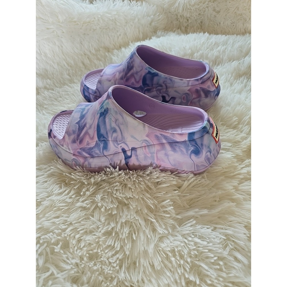 Hunter Haddie 2 Lightweight Womens Slip In Purple Slides Very Comfortable Sz 6 - Picture 2 of 8